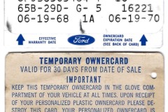 Documention-1D-Owner-Warranty-ID-Card
